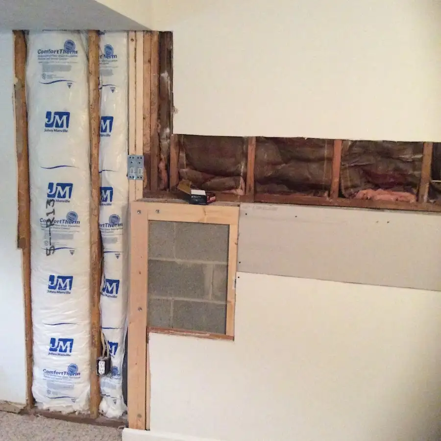 Wall insulation replacement during Contents Cleaning & Restoration in Almont